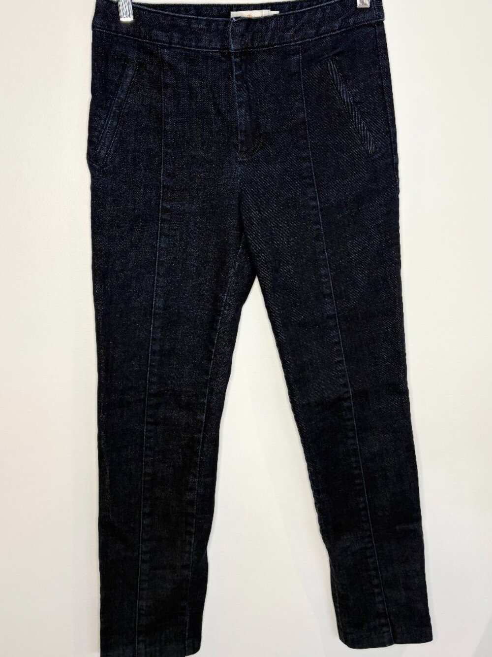 Tory Burch Dark Wash Denim Slim Leg Pants, Size 26